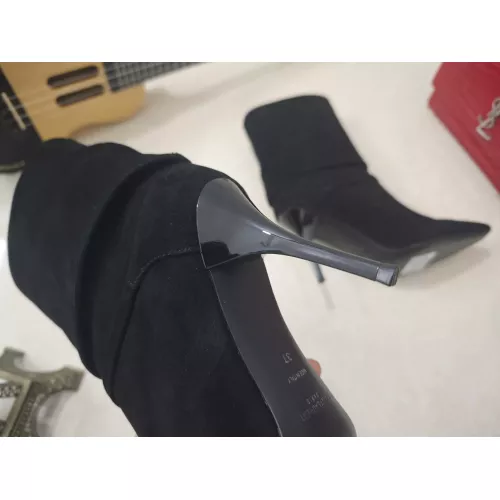 Cheap Yves Saint Laurent YSL Boots For Women #1357990 Replica Wholesale [$130.00 USD] [ITEM#1357990] on Replica Yves Saint Laurent YSL Boots