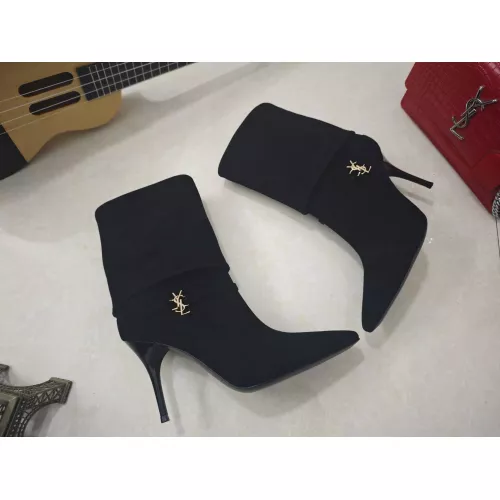Cheap Yves Saint Laurent YSL Boots For Women #1357990 Replica Wholesale [$130.00 USD] [ITEM#1357990] on Replica Yves Saint Laurent YSL Boots