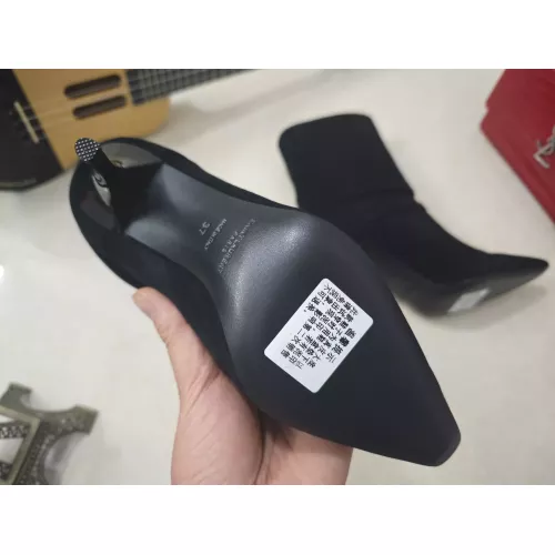 Cheap Yves Saint Laurent YSL Boots For Women #1357990 Replica Wholesale [$130.00 USD] [ITEM#1357990] on Replica Yves Saint Laurent YSL Boots