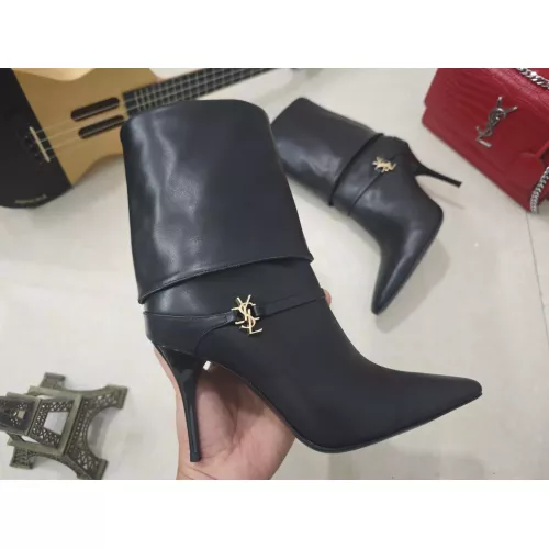 Cheap Yves Saint Laurent YSL Boots For Women #1357994 Replica Wholesale [$130.00 USD] [ITEM#1357994] on Replica Yves Saint Laurent YSL Boots