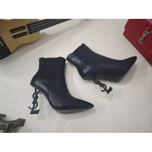 Cheap Yves Saint Laurent YSL Boots For Women #1357996 Replica Wholesale [$125.00 USD] [ITEM#1357996] on Replica Yves Saint Laurent YSL Boots
