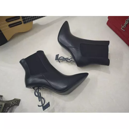 Cheap Yves Saint Laurent YSL Boots For Women #1357996 Replica Wholesale [$125.00 USD] [ITEM#1357996] on Replica Yves Saint Laurent YSL Boots