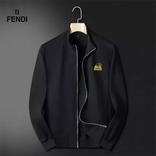 Cheap Fendi Tracksuits Long Sleeved For Men #1358620 Replica Wholesale [$80.00 USD] [ITEM#1358620] on Replica Fendi Tracksuits