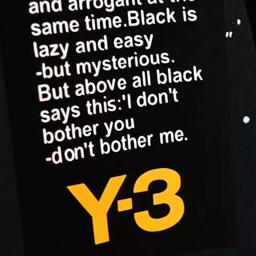 Cheap Y-3 T-Shirts Short Sleeved For Men #1358909 Replica Wholesale [$56.00 USD] [ITEM#1358909] on Replica Y-3 T-Shirts
