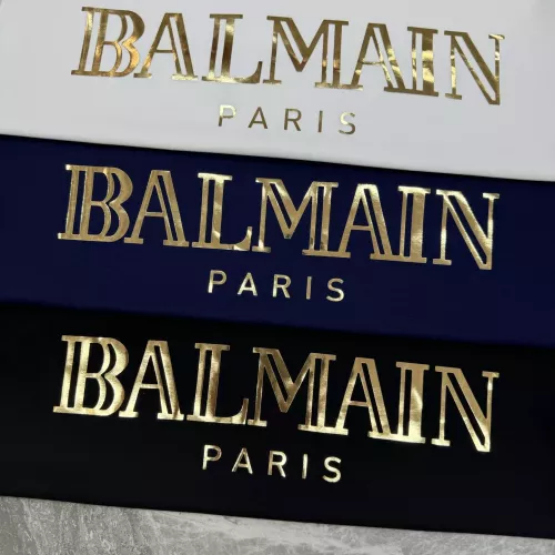 Cheap Balmain T-Shirts Short Sleeved For Men #1359298 Replica Wholesale [$76.00 USD] [ITEM#1359298] on Replica Balmain T-Shirts