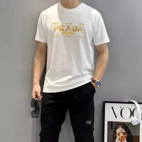 Cheap Prada T-Shirts Short Sleeved For Men #1359340 Replica Wholesale [$96.00 USD] [ITEM#1359340] on Replica Prada T-Shirts