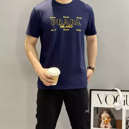 Cheap Prada T-Shirts Short Sleeved For Men #1359341 Replica Wholesale [$96.00 USD] [ITEM#1359341] on Replica Prada T-Shirts