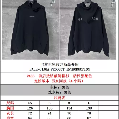 Cheap Balenciaga Hoodies Long Sleeved For Unisex #1359353 Replica Wholesale [$82.00 USD] [ITEM#1359353] on Replica Balenciaga Hoodies