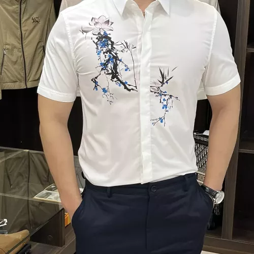 Armani Shirts Short Sleeved For Men #1359466