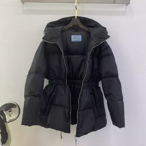 Cheap Prada Down Feather Coat Long Sleeved For Women #1359561 Replica Wholesale [$172.00 USD] [ITEM#1359561] on Replica Prada Down Feather Coat