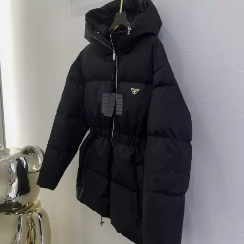 Cheap Prada Down Feather Coat Long Sleeved For Women #1359561 Replica Wholesale [$172.00 USD] [ITEM#1359561] on Replica Prada Down Feather Coat