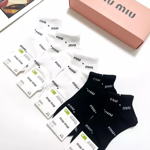 Cheap MIU MIU Socks #1360059 Replica Wholesale [$27.00 USD] [ITEM#1360059] on Replica MIU MIU Socks