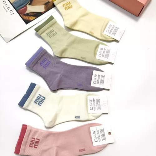 Cheap MIU MIU Socks #1360064 Replica Wholesale [$29.00 USD] [ITEM#1360064] on Replica MIU MIU Socks