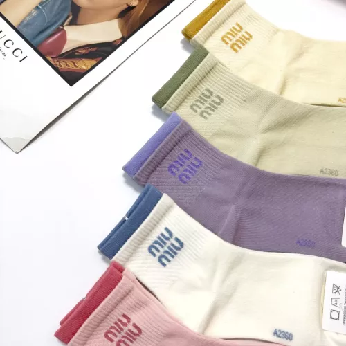 Cheap MIU MIU Socks #1360064 Replica Wholesale [$29.00 USD] [ITEM#1360064] on Replica MIU MIU Socks