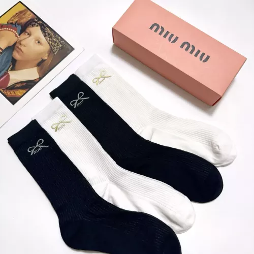 Cheap MIU MIU Socks #1360065 Replica Wholesale [$29.00 USD] [ITEM#1360065] on Replica MIU MIU Socks