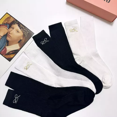 Cheap MIU MIU Socks #1360065 Replica Wholesale [$29.00 USD] [ITEM#1360065] on Replica MIU MIU Socks