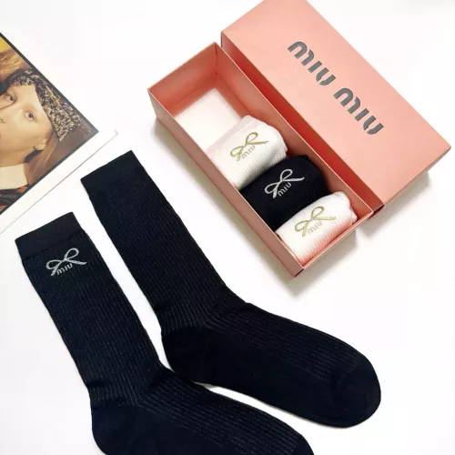 Cheap MIU MIU Socks #1360065 Replica Wholesale [$29.00 USD] [ITEM#1360065] on Replica MIU MIU Socks