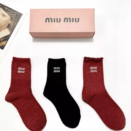 Cheap MIU MIU Socks #1360066 Replica Wholesale [$29.00 USD] [ITEM#1360066] on Replica MIU MIU Socks