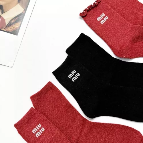 Cheap MIU MIU Socks #1360066 Replica Wholesale [$29.00 USD] [ITEM#1360066] on Replica MIU MIU Socks