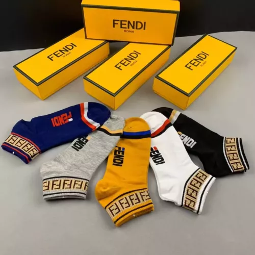 Cheap Fendi Socks For Men #1360082 Replica Wholesale [$25.00 USD] [ITEM#1360082] on Replica Fendi Socks