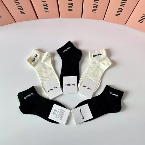 Cheap MIU MIU Socks #1360309 Replica Wholesale [$29.00 USD] [ITEM#1360309] on Replica MIU MIU Socks
