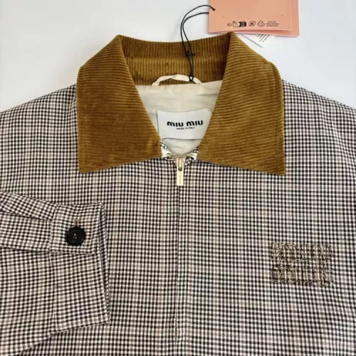 Cheap MIU MIU Jackets Long Sleeved For Unisex #1360560 Replica Wholesale [$112.00 USD] [ITEM#1360560] on Replica MIU MIU Jackets