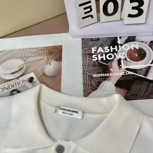 Cheap Thom Browne TB T-Shirts Short Sleeved For Men #1360943 Replica Wholesale [$48.00 USD] [ITEM#1360943] on Replica Thom Browne TB T-Shirts
