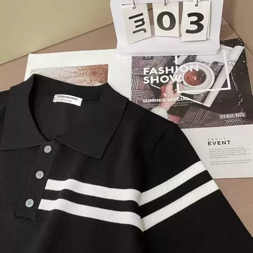 Cheap Thom Browne TB T-Shirts Short Sleeved For Men #1360944 Replica Wholesale [$48.00 USD] [ITEM#1360944] on Replica Thom Browne TB T-Shirts