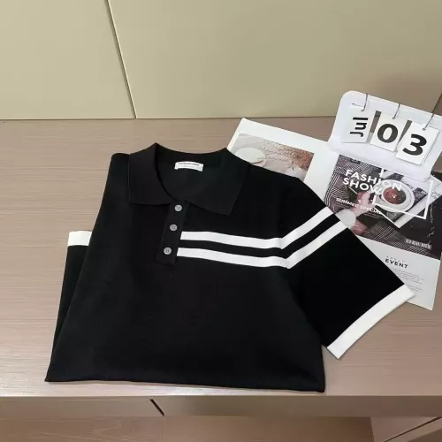 Cheap Thom Browne TB T-Shirts Short Sleeved For Men #1360944 Replica Wholesale [$48.00 USD] [ITEM#1360944] on Replica Thom Browne TB T-Shirts