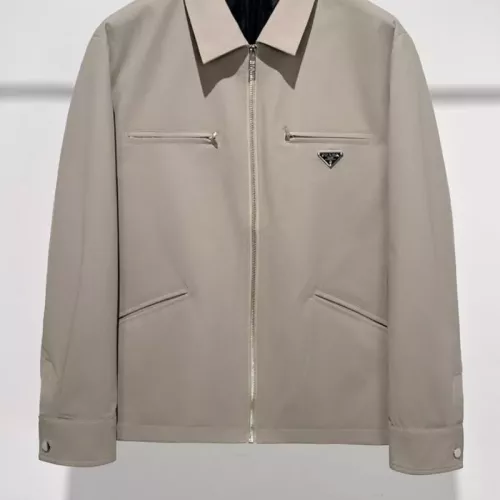 Cheap Prada Jackets Long Sleeved For Men #1360946 Replica Wholesale [$115.00 USD] [ITEM#1360946] on Replica Prada Jackets