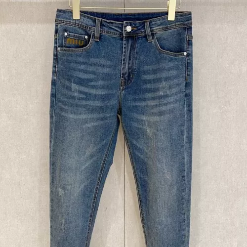 Cheap MIU MIU Jeans For Men #1361022 Replica Wholesale [$88.00 USD] [ITEM#1361022] on Replica MIU MIU Jeans