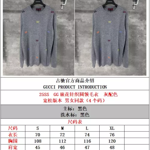 Cheap Gucci Sweaters Long Sleeved For Unisex #1361208 Replica Wholesale [$72.00 USD] [ITEM#1361208] on Replica Gucci Sweaters