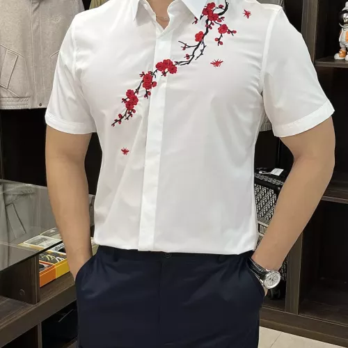 Armani Shirts Short Sleeved For Men #1361375