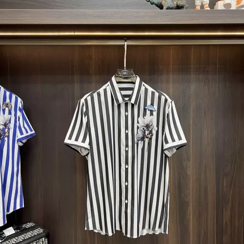 Cheap Dolce &amp; Gabbana D&amp;G Shirts Short Sleeved For Men #1361379 Replica Wholesale [$88.00 USD] [ITEM#1361379] on Replica Dolce &amp; Gabbana D&amp;G Shirts