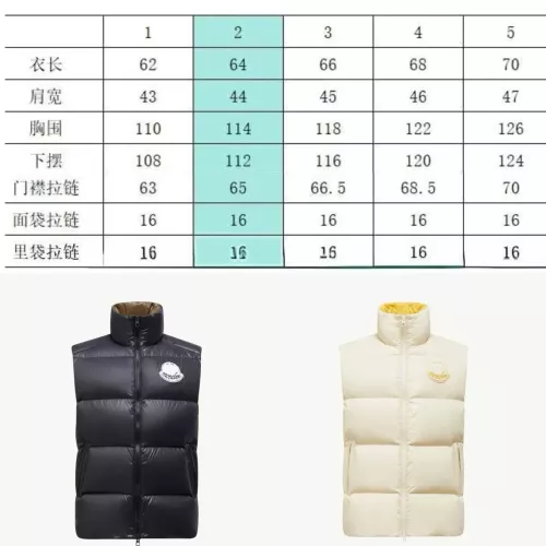 Cheap Moncler Down Feather Coat Sleeveless For Men #1361511 Replica Wholesale [$125.00 USD] [ITEM#1361511] on Replica Moncler Down Feather Coat