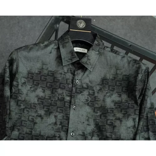 Cheap Gucci Shirts Long Sleeved For Men #1361591 Replica Wholesale [$48.00 USD] [ITEM#1361591] on Replica Gucci Shirts
