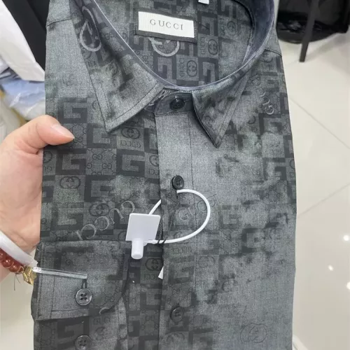 Cheap Gucci Shirts Long Sleeved For Men #1361591 Replica Wholesale [$48.00 USD] [ITEM#1361591] on Replica Gucci Shirts