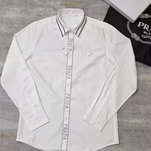 Cheap Prada Shirts Long Sleeved For Men #1361592 Replica Wholesale [$48.00 USD] [ITEM#1361592] on Replica Prada Shirts