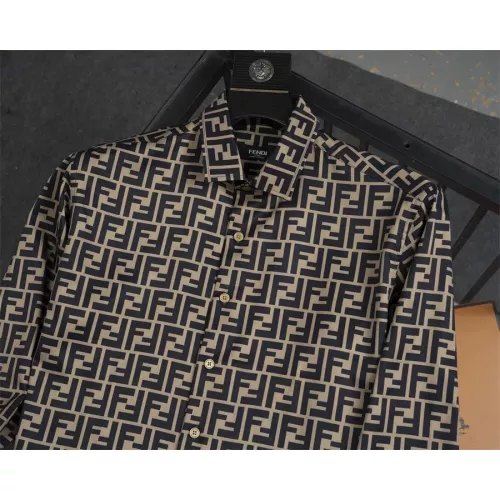 Cheap Fendi Shirts Long Sleeved For Men #1361600 Replica Wholesale [$40.00 USD] [ITEM#1361600] on Replica Fendi Shirts