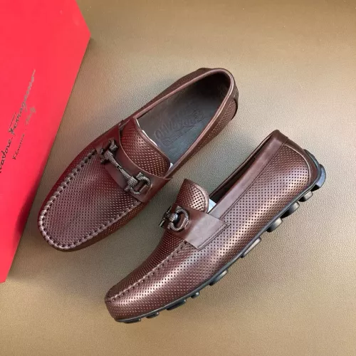 Salvatore Ferragamo Leather Shoes For Men #1361609