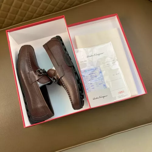 Cheap Salvatore Ferragamo Leather Shoes For Men #1361609 Replica Wholesale [$88.00 USD] [ITEM#1361609] on Replica Salvatore Ferragamo Leather Shoes