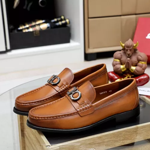 Cheap Salvatore Ferragamo Leather Shoes For Men #1361670 Replica Wholesale [$82.00 USD] [ITEM#1361670] on Replica Salvatore Ferragamo Leather Shoes