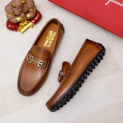 Salvatore Ferragamo Leather Shoes For Men #1361677
