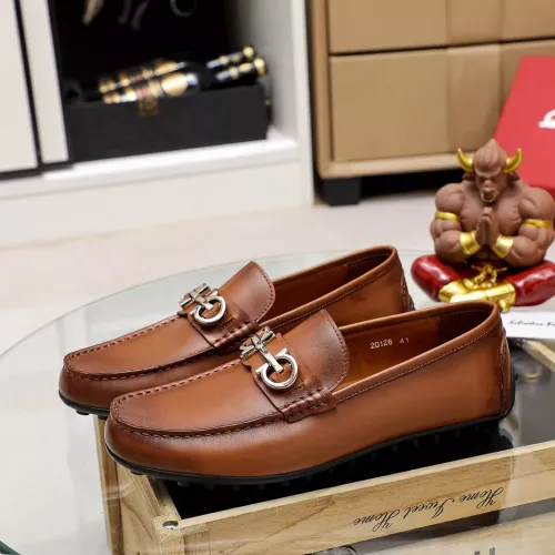 Cheap Salvatore Ferragamo Leather Shoes For Men #1361677 Replica Wholesale [$72.00 USD] [ITEM#1361677] on Replica Salvatore Ferragamo Leather Shoes
