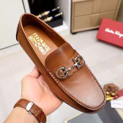 Cheap Salvatore Ferragamo Leather Shoes For Men #1361677 Replica Wholesale [$72.00 USD] [ITEM#1361677] on Replica Salvatore Ferragamo Leather Shoes