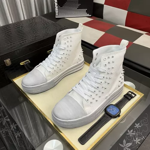 Cheap Dsquared High Tops Shoes For Men #1361698 Replica Wholesale [$96.00 USD] [ITEM#1361698] on Replica Dsquared High Tops Shoes