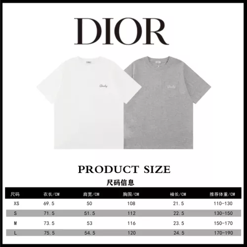 Cheap Christian Dior T-Shirts Short Sleeved For Unisex #1361812 Replica Wholesale [$41.00 USD] [ITEM#1361812] on Replica Christian Dior T-Shirts