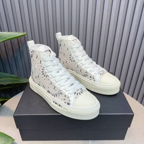 Cheap Amiri High Tops Shoes For Men #1361814 Replica Wholesale [$112.00 USD] [ITEM#1361814] on Replica Amiri High Tops Shoes