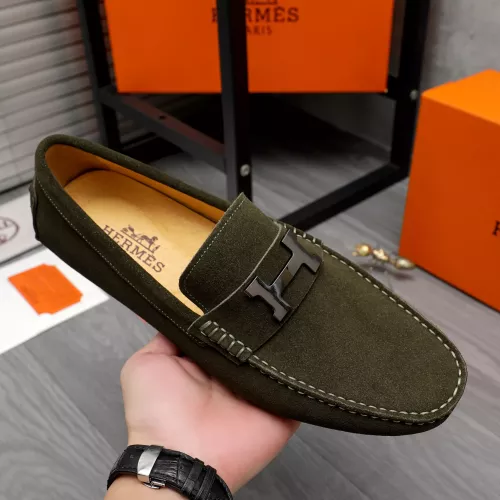 Cheap Hermes Leather Shoes For Men #1361856 Replica Wholesale [$76.00 USD] [ITEM#1361856] on Replica Hermes Leather Shoes