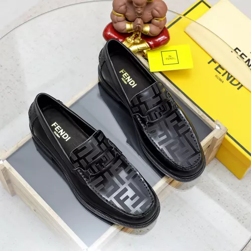 Cheap Fendi Leather Shoes For Men #1361890 Replica Wholesale [$85.00 USD] [ITEM#1361890] on Replica Fendi Leather Shoes